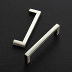 Ravinte 15 Pack Solid 4 Inch Center to Center Slim Square Bar Drawer Handles Kitchen Cabinet Handles Brushed Nickel Drawer Pulls Kitchen Cabinet Hardware Kitchen Handles Cabinet Pulls