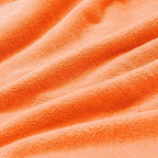 BEDELITE Fleece Blanket Twin Size Orange Throw Blanket for Couch & Bed, Luxury Plush Cozy Fuzzy Fall Blanket 60x80 inches, Super Soft & Warm Blankets for Travel Camping