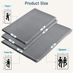 Airensky 3 Inch Memory Foam Mattress Topper, Cooling Gel Infused High Density Twin (39"x75") Topper with Removable Skin-Friendly Cover, Bed Topper for Pressure Relief Back Pain, CertiPUR-US Certified