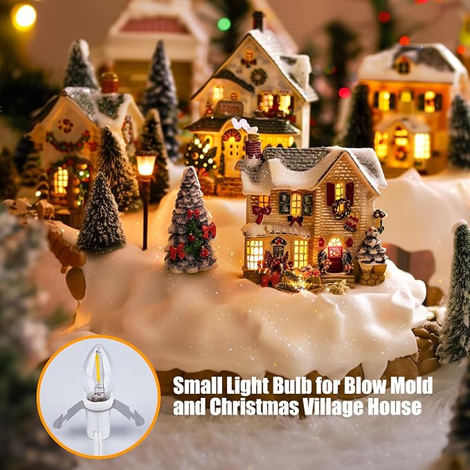 Accessory Cord with Light Bulb UL-Listed White Cord with On/Off Switch Plugs - Perfect for Holiday Decorations and Craft Projects (4 Pack * One Led Bulb)