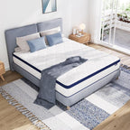 Avenco Queen Mattress in a Box, 12 Inch Hybrid Size Mattresses with Comfort Foam and Pocket Coils, Colchones Queen for Pressure Relief & Motion Isolation