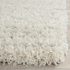SAFAVIEH Arizona Shag Collection Area Rug - 10' Square, Ivory & Beige, Moroccan Design, Non-Shedding & Easy Care, 1.6-inch Thick Ideal for High Traffic Areas in Living Room, Bedroom (ASG741A)