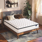 Vesgantti Full Size Mattress, 12 Inch Hybrid Full Mattress in a Box, Pillow Top Double Bed Mattresses, Gel Memory Foam and Pocket Coils Innerspring Mattresses, Pressure Relief, Medium Firm Plush Feel