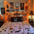 JMEXSUSS 250 LED Orange Lights for Halloween, 91.5ft Halloween Lights Indoor Outdoor Waterproof with 8 Modes, Connectable Orange String Lights for Yard Patio Party Holiday Decorations