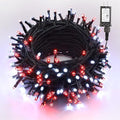 Brizled Red & White Christmas Lights, 78.74ft 240 LED String Lights Connectable, Outdoor Christmas Tree Light 8 Modes Mini Light String with Timer, Indoor Xmas Lighting for Garden Party