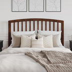 AFI Richmond Queen Size Headboard with Attachable Charger in Walnut