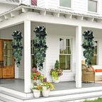 RECUTMS Artificial Rose Vine Hanging Plants 4Pieces 3.3Ft Flowers for Home Room Garden Wedding Indoor Outdoor Decoration (Black)