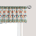 Ambesonne Mexican Window Valance, Latin American Cultural Native Borders Indigenous Saguaro Sombrero Tequila Bottle, Curtain Valance for Kitchen Bedroom Decor with Rod Pocket, 54" X 12", Jade Green