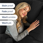 Full Size 4 Piece Sheet Set - Comfy Breathable & Cooling Bed Sheets Set - Hotel Luxury Bedding for Women, Men, Kids, Teens, Boys & Girls - Deep Pockets, Ultra-Soft and Wrinkle Free - Oeko-Tex - Black