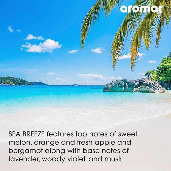 AROMAR Premium Fragrance Oil - Essential Oil for Diffusers & Home Aromatherapy - Sea Breeze - 8oz
