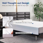 Amazon Basics Memory Foam Mattress, Medium Firm, 10 Inch, Full, White/Grey