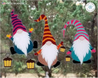 28 Inch Christmas Elf Window Cling Decals. Colorful Nordic Christmas Gnome Home Holiday Decoration. Reusable, No Adhesive, Traditional Scandinavian Holiday Decor. Made in America. (XL (Set of 6))