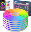 Neon Rope Lights, 50Ft RGB LED Strip Lights - App & Remote Control, Music Sync, IP67 Waterproof, Flexible Cuttable Neon Lights for Bedroom, Gaming, Party, Outdoor Decor, Multiple Modes