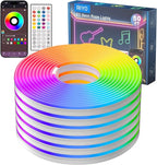 Neon Rope Lights, 50Ft RGB LED Strip Lights - App & Remote Control, Music Sync, IP67 Waterproof, Flexible Cuttable Neon Lights for Bedroom, Gaming, Party, Outdoor Decor, Multiple Modes
