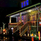 50ft LED Rope Lights Outdoor, 360 LED Connectable and Flexible Tube Lights with 8 Modes, Waterproof LED Rope Lighting for Garden Patio Pool Bedroom PartyIndoor Outdoor Christmas Decor (Red & Green)
