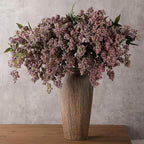 Zeyune 3 Pcs Fall Artificial Dusty Plum Stem Plum Sedum Berry Stem Autumn Faux Berry Picks Branches Faux Spray for Home Halloween Thanksgiving Farmhouse Mantel Harvest DIY Decorations (Purple)