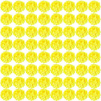 Auihiay 64pcs Hydrangea Artificial Flowers, Yellow Silk Hydrangea Heads with Stems, Hydrangea Flowers for DIY Wedding Centerpiece Baby Shower Home Party Decor (Yellow)