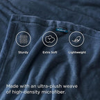 Bedsure GentleSoft Fleece Bed Blankets Full Size Mineral Blue - Soft Lightweight Plush Fuzzy Cozy Luxury Blanket Microfiber, 84x90 inches