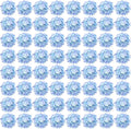 Auihiay 64 PCS Full Artificial Hydrangea Flowers, Blue Purple Silk Hydrangea Heads with Stems, Fake Flowers for Wedding Centerpieces, Baby Shower, Home, Garden, Party Decoration (Blue Purple)