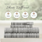 Linen Market Double-Brushed Patterned Microfiber California King Sheet Set 4 Piece – Oeko-TEX Certified Ultra Soft & Wrinkle-Free - 16" Deep Pocket Sheets Easy Care Cal-King Size - Polka Dot Gray