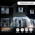 Holiday Essence 60 LED Mini Christmas Lights Cool White Green Wire String Lighting Indoor Outdoor Xmas Tree Garden Holiday Party Decor UL Certified Indoor & Outdoor String Lights