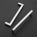 Ravinte 10 Pack Solid Kitchen Cabinet Handles Brushed Nickel Cabinet Pulls Slim Drawer Pulls with 5 Inch Hole Center Square Bar Kitchen Cabinet Hardware