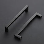 Ravinte 3 Pack Black Cabinet Pulls 6-1/4 Inch Square Kitchen Cabinet Handles Matte Black Kitchen Hardware for Drawer Pulls Drawer Handles Come with Screwdriver