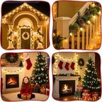 C9 Christmas Lights Outdoor 50FT Warm White Clear Haning Vintage C9 String Lights for Christmas Tree Indoor Room Outdoor Roof Patio Party Xmas Home Decoration, 50 +2 Bulbs, E17 Base, Green Wire
