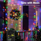 Brizled Smart Christmas Tree Lights, 66FT 200 LED Color Changing Christmas String Lights App & Voice Control, Warm White & Multicolor WiFi Xmas Light Music Sync for Indoor Outdoor Xmas Wedding Party