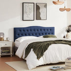 Tufted Upholstered Headboard Queen Size, Sturdy & Durable Solid Wood Bed headboard, Fabric Headboard Adjustable Height from 37” to 51”, Modern Button Diamond Design Head Board, Blue