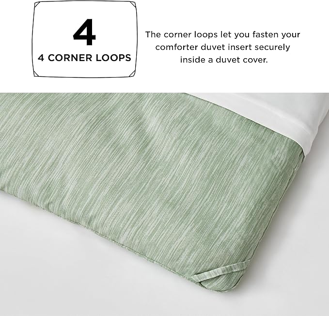 Bedsure King Size Comforter Set - Celadon Green Soft Bedding for All Seasons, Cationic Dyed Bed Set, 3 Pieces, 1 King Size Comforter (104"x90") and 2 Pillow Shams (20"x36"+2")
