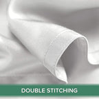 Split King Sheets by Pure Bamboo, Genuine 100% Organic Viscose Derived from Bamboo Bed Sheet Set, Soft & Cooling, Double Stitching *Not for Split Top (Split King, White)