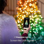Twinkly App-Controlled 105ft Smart String LED Lights with 400 RGB+W LEDs- WiFi & Bluetooth Connectivity, Sync with Music, Indoor/Outdoor Use (IP44), Compatible with Google Assistant & Amazon Alexa