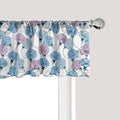 Ambesonne Flower Window Valance Pack of 2, Delicate Pastel Spring Trill Bindweeds, Rod Pocket Curtain Valances for Kitchen Bedroom, 42" X 12", Blue Grey Mauve