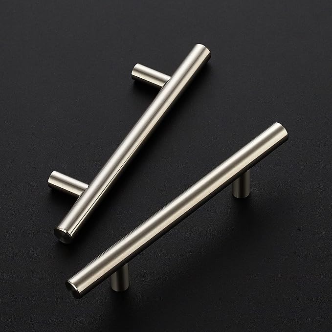 Ravinte 25 Pack 6 inch Cabinet Pulls Brushed Nickel Stainless Steel Kitchen Cupboard Handles Cabinet Handles, 3.5 inch Hole Center