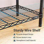 VIPEK V5C Medium Covered Clothes Rack Heavy Duty Portable Closet Wardrobe, Freestanding Black Clothing Rack with Black Upgarded Polyester Cover, Adjustable Custom Closet Rack, 57.9" Lx17.3 Wx76.4 H