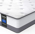 Coolvie 10 Inch Queen Mattresses, Queen Size Hybrid Mattress Built in Pocketed Coils and Gel Memory Foam Layer, Low Motion Transfer & Breathable Bed in A Box