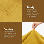 Utopia Bedding Fleece Blanket Twin Size Gold 300GSM Luxury Anti-Static Fuzzy Soft Microfiber Bed Blanket (60x80 Inch)