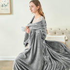 BEDELITE Fleece Blanket Grey Throw Blanket for Couch & Bed, Luxury Plush Cozy Fuzzy Blanket 50" x 60", Super Soft Warm Lightweight Throw Blanket for Travel Camping