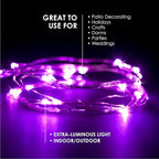 30 LEDs Pink Color String Lights Silver Wire Indoor and Outdoor 9.5 Feet Firefly Starry Fairy Lights Battery Powered for DIY, Christmas, Holidays, Party, Bedroom and Centerpieces