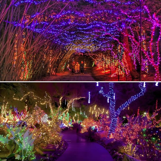 Albelt Smart Color Changing Christmas Lights, Christmas Decoration Lights with Remote & Timer, 66 FT 200 LED RGB Twinkle Fairy String Light Waterproof for Indoor Outdoor Halloween Xmas Tree Decor