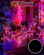 Minetom Halloween Fairy Lights Battery Operated, 5 Pack 7 FT 20 LED With Timer, Black Wire String Lights Indoor for Bedroom Party Classroom, Orange and Purple