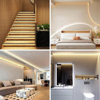 White LED Strip Lights, 100ft Dimmable Bright 24V Led Tape Light with Remote and App Control, 2700K-6500K White 1440 LEDs Lights for Bedroom, Kitchen, Ceiling (1 Rolls of 100ft)