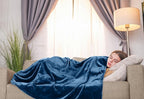 Utopia Bedding Fleece Blanket Throw Size Royal Blue 300GSM Luxury Anti-Static Fuzzy Soft Microfiber Blanket for Couch, Sofa and Bed (60x50 Inch)