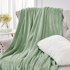 Walensee Fleece Blanket Plush Throw Fuzzy Lightweight (King Size 108x90 Sage Green) Super Soft Microfiber Flannel Blankets for Couch, Bed, Sofa Ultra Luxurious Warm and Cozy for All Seasons