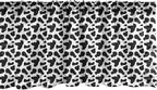 Ambesonne Cow Print Window Valance, Animal Hide Pattern Spots Farm Life Cattle Camouflage Animal Skin, Curtain Valance for Kitchen Bedroom Decor with Rod Pocket, 54" X 18", Charcoal Grey White