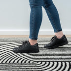 Abani Rugs Nuevo NUE150A Beige Arch Pattern Knot Area Rug (Black, 9' x 12')