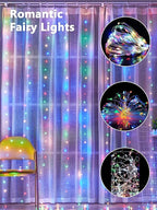 3 Pack Fairy Lights Battery Operated with Remote Control Timer, 26 FT 80 LED String Lights Outdoor Indoor, 8 Mode Twinkle Lights for Christmas Party Wedding Birthday Bedroom Decoration (Multicolor)