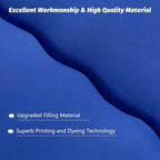 MAXYOYO Japanese Floor Mattress Futon Mattress, Thicken Sleeping Pad Foldable Roll Up Floor Futon for Adults Tatami Mat Dormitory Bed Lounger, Royal Blue, Full Size