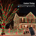 Brizled Smart Christmas Lights, 66FT 200 LED Color Changing Christmas Tree Lights App & Voice Control, Dimmable Red & Green WiFi Xmas String Light Music Sync for Indoor Outdoor Xmas Tree Wedding Party